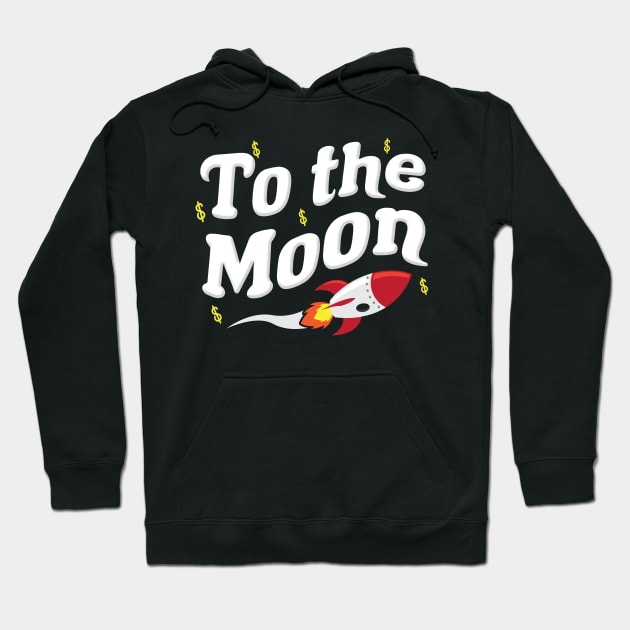 To The Moon Hoodie by TextTees